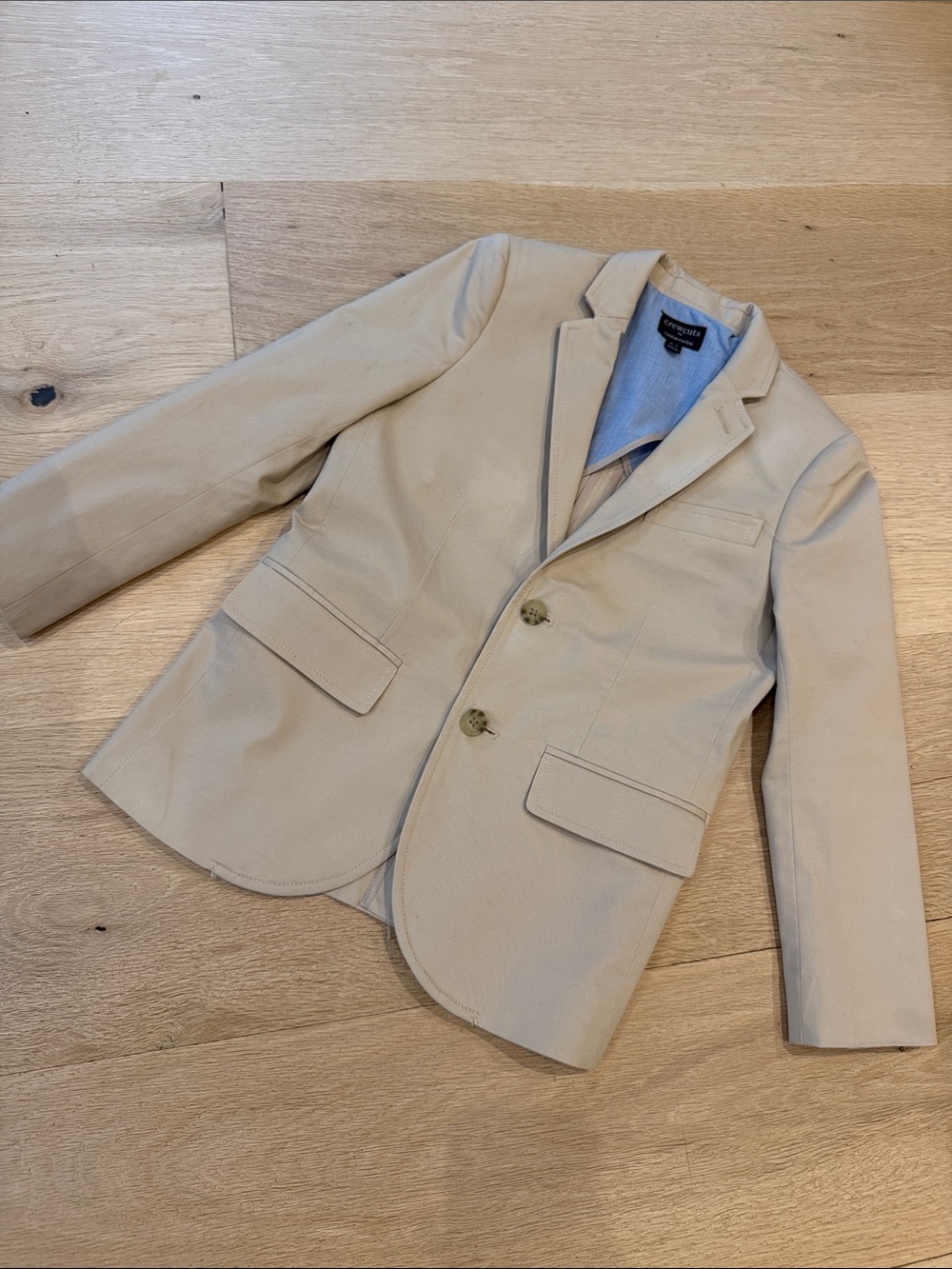 J. Crew Boys Thompson Classic Khaki Sports Jacket